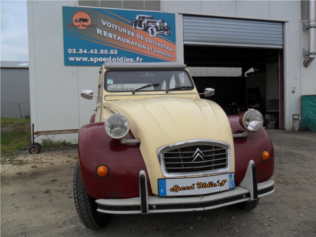 Remplacement pivot Citroën 2cv6
