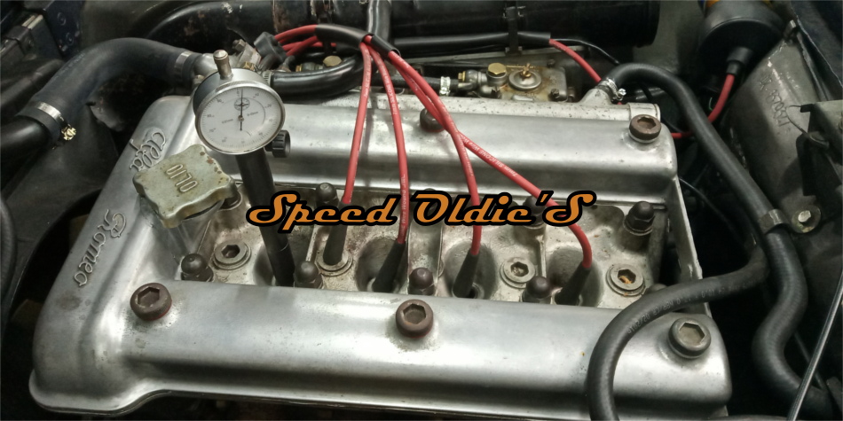 Reglage moteur Alfa Coupe Bertone 1750 Guillia point mort haut PMH Top Dead Center garage Rambouillet chartres 28 78 distribution allumage electronique