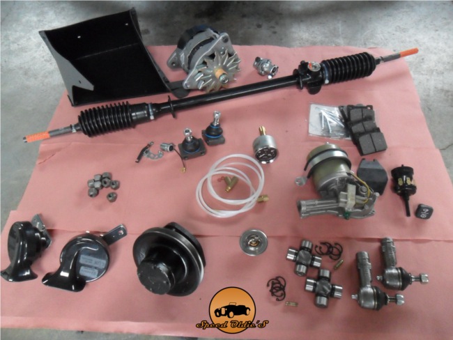 Alternateur - pompe à eau - boite à gant - mano pression huile spitfire